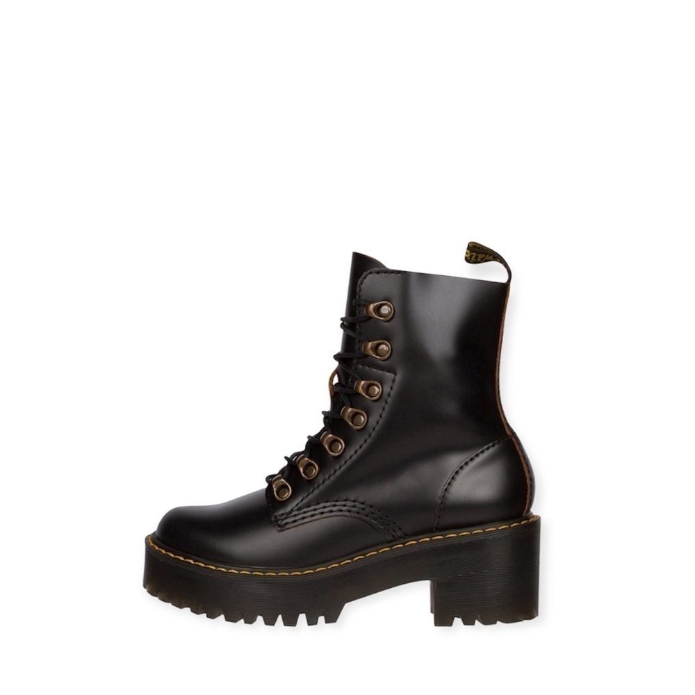 Dr. Martens Vintage Smooth Black Leona Boots Sz. 9​​​​​​​​​​​​